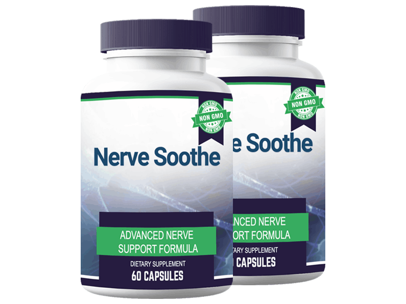 Nerve Soothe dietary supplement bottles
